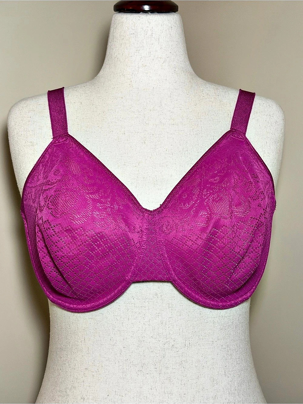 Wacoal Visual Effects Minimizer Bra 857210 38DDD Italian Grape Purple Underwire